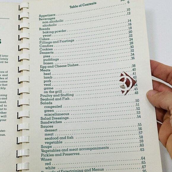 Vtg Cookbook Index Menu Recipe Notebook Note Record Salley Lesley Unused Blank - Picture 6 of 10